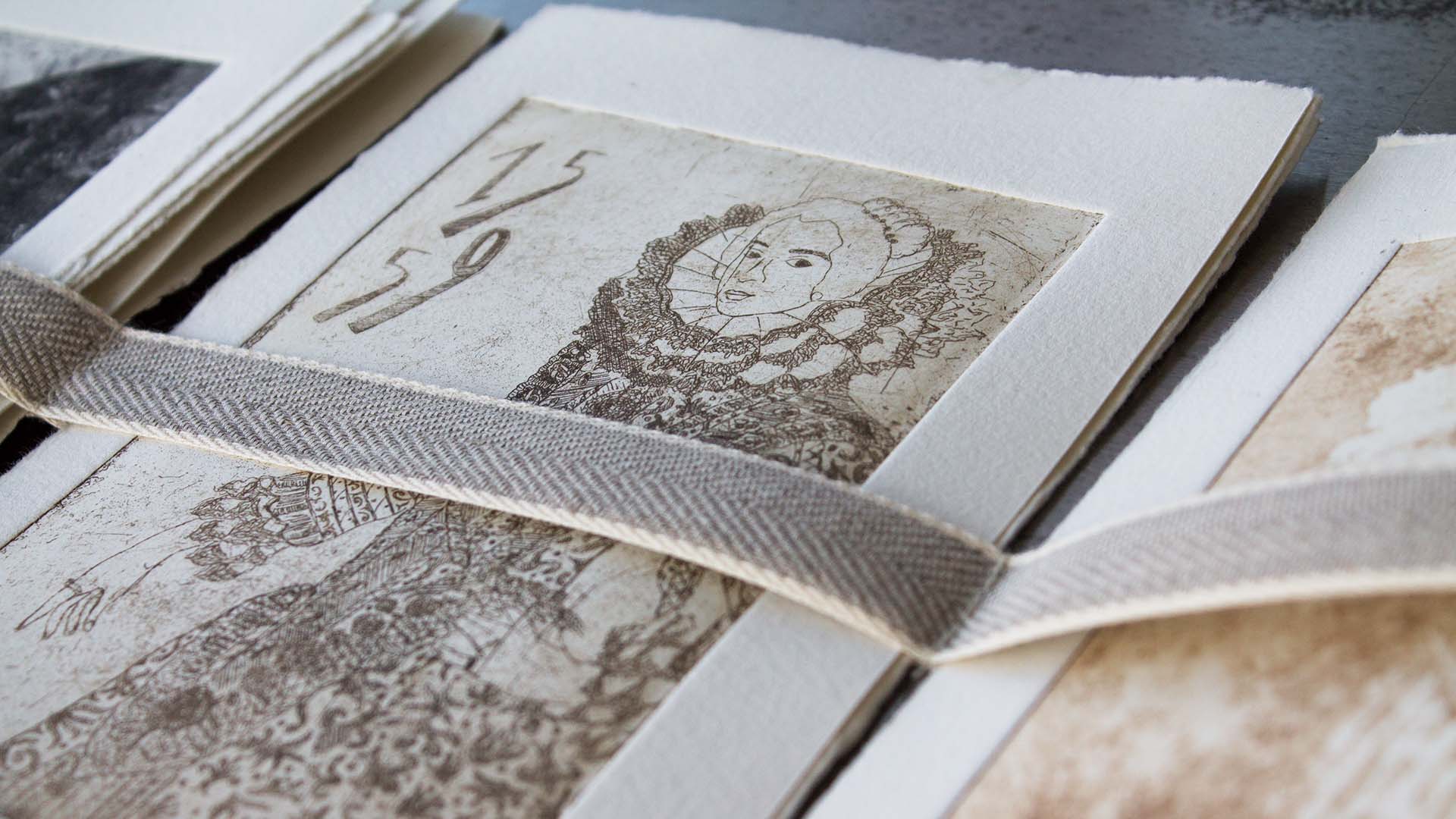 Gravure printing – Etching of Maria Stuart